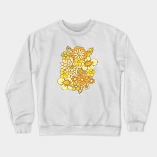 Mellow Yellow 70s Buttercups Crewneck Sweatshirt